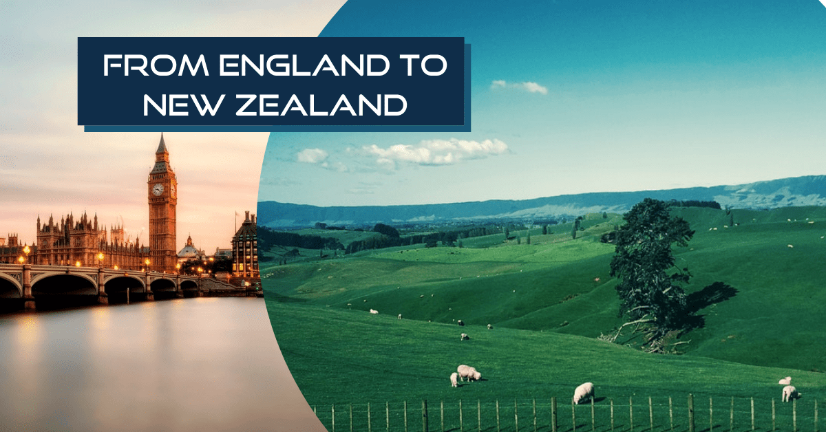From England to New Zealand
